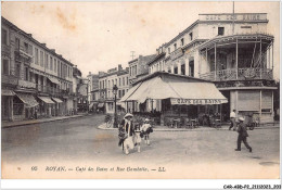 CAR-ABDP2-17-0211 - ROYAN - CAFE DES BAINS ET RUE GAMBETTA - Royan