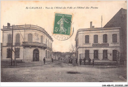 CAR-ABDP2-13-0164 - CHAMAS - VUE DE L'HOTEL-DE-VILLE ET L'HOTEL DES POSTES - Autres & Non Classés