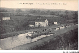 CAR-ABDP1-03-0070 - MONTLUCON - LE CANAL DU BERRY ET L'ECLUSE DE LA LOUE - PENICHE - Montlucon