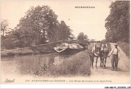 CAR-ABDP1-03-0066 - BOURBONNAIS - DOMPIERRE-SUR-BESBRE - LES RIVES DU CANAL PRE SEPT-FONS - PENICHE - Bourbon L'Archambault