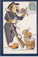 CPA Russie Guerre Russo Japonaise Satirique Caricature Circulée War Japon - Russie