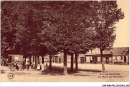 CAR-ABDP10-80-0989 - GAMACHES - LA PLACE DU MARCHE - ROULOTTE DE ROMANICHELS - Autres & Non Classés