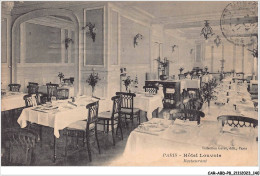 CAR-ABDP8-75-0867 - PARIS - HOTEL LOUVOIS - RESTAURANT - VENDUE EN L'ETAT DECOLE - Cafés, Hôtels, Restaurants