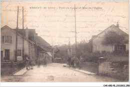 CAR-ABDP8-68-0825 - ESSERT - PONT DU CANAL ET RUE DE L'EGLISE - Sonstige & Ohne Zuordnung