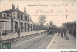 CAR-ABDP7-60-0688 - CHAUMONT-EN-VEXIN - LA GARE - ARRIVEE D'UN TRAIN - Chaumont En Vexin