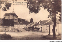 CAR-ABDP6-52-0629 - BUSSIERES-LES-BELMONT - PLACE DU MONUMENT ET L'EGLISE - Autres & Non Classés