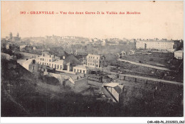 CAR-ABDP6-50-0604 - GRANVILLE - VUE DES DEUX GARES ET LA VALLEE DES MOULINS - Autres & Non Classés