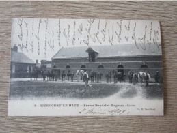 80 AIZECOURT LE HAUT  FERME BAUDELOT MAGNIEZ ECURIES CHEVAUX  ANIMEE - Autres & Non Classés