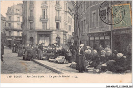 CAR-ABDP5-41-0546 - BLOIS - RUE DENIS PAPIN - UN JOUR DE MARCHE - Blois