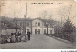 CAR-ABDP5-38-0507 - LES ROCHERS DE CONDRIEU - LA GARE - VENDUE EN L'ETAT - Sonstige & Ohne Zuordnung