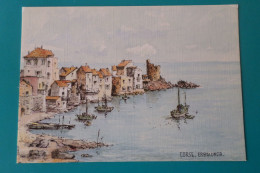 ERBALUNGA - CORSE - Aquarelle Originale De Robert LEPINE ( 20 - 2B Haute Corse ) - Sonstige & Ohne Zuordnung