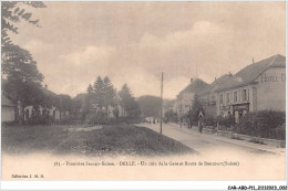 CAR-ABDP11-90-1072 - DELLE - FRONTIERE FRANCO-SUISSE - UN COIN DE LA GARE ET ROUTE DE BONCOURT - Delle