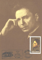 Romania:Maxi Card, Composer George Enescu - Chanteurs & Musiciens