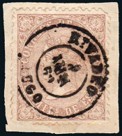 Lugo - Edi O 98 - 50 Milm.- Fragmento Mat Fech. Tp. II "Rivadeo" - Used Stamps