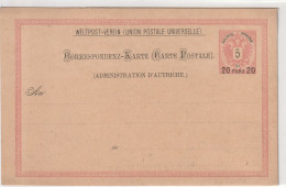 ÖSTERREICH - 1890, LEVANTE, GA P 7I - Postcards