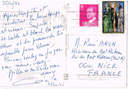 55348. Postal CULLERA (Valencia) 1982. Vista Playa Cap Blanc De Cullera - Briefe U. Dokumente