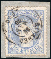 Lugo - Edi O 107 - 50 Milm.- Fragmento Mat Fech. Tp. II "Rivadeo" - Used Stamps