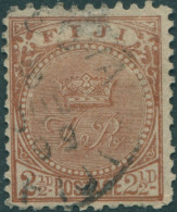 Fiji 1897 SG103 2½d Brown Crown And VR P11x11¾ FU - Fiji (1970-...)