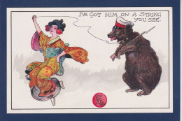 CPA Russie Guerre Russo Japonaise Satirique Caricature Non Circulée War Japon Dudley Hardy Ours - Russia