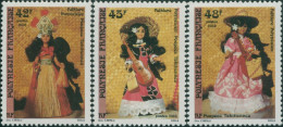 French Polynesia 1988 Sc#486-488,SG536-538 Tahitian Dolls Set MNH - Andere & Zonder Classificatie