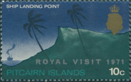 Pitcairn Islands 1971 SG115 10c Royal Visit Ovpt MNH - Pitcairn