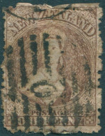 New Zealand 1873 SG132a 1d Brown QV Wmk Large Star FU - Autres & Non Classés