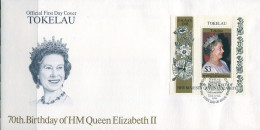 Tokelau 1996 SG244 QEII Birthday MS FDC - Tokelau