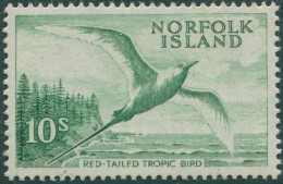 Norfolk Island 1960 SG36 10s Red-tailed Tropic Bird MLH - Norfolkinsel