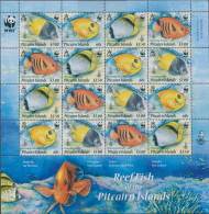 Pitcairn Islands 2010 SG807-810 Reef Fish Sheetlet MNH - Pitcairninsel