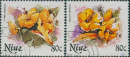Niue 1981 SG403-404 80c Flowers FU - Niue