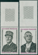 French Polynesia 1971 Sc#270-271,SG145-146 General De Gaulle Death Set MNH - Autres & Non Classés