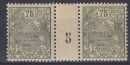 Nouvelle Calédonie             Paire Du 101 ** Millésime 5 - Unused Stamps