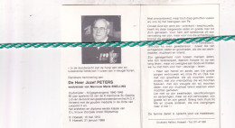 Jozef Peters-Snellinx, Hoeselt 1913, 1988. Oud-strijder 40-45, Foto - Décès