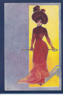 CPA Art Nouveau Femme Girl Woman Non Circulé - Autres & Non Classés