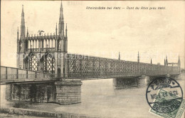 71603565 Kehl Rhein Rheinbruecke Pont Du Rhin Stempel Auf AK Kehl - Kehl