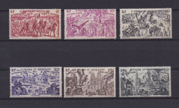 SAINT PIERRE ET MIQUELON 1946 PA N°12/17 NEUF** DU TCHAD AU RHIN - Unused Stamps