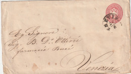 ÖSTERREICH - 1863, LOMBARDEI / VENETIEN, Ganzsachenumschlag U10, Von Tarvis Nach Venedig - Briefkaarten