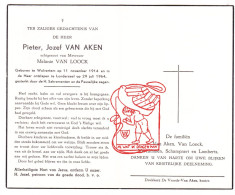 DP Pieter Van Aken 50j. ° Wolvertem Meise 1914 † Londerzeel 1964 X Melanie Van Loock // Vercammen Schampaert Lamberts - Devotion Images