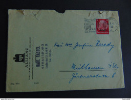 Enveloppe Pour Circulation à L'intérieur De L'Alsace Affranchie Du Timbre à 12 Pfennig - Lettres & Documents