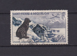 SAINT PIERRE ET MIQUELON 1957 PA N°24 OBLITERE CHIEN - Oblitérés