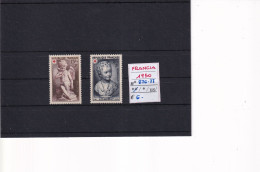 FRANCIA 1950 N°876-77 MNH - Unused Stamps