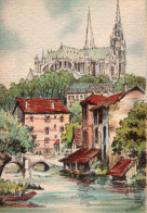 28-Chartres-Les Bords De L'Eure- éditeur : M. Barré & J. Dayez - Illustrateur : Barday - 1946-1949 - Chartres