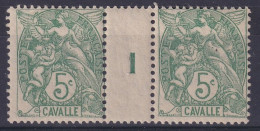 Cavalle            Paire Du N° 10 ** Millésime 1 - Unused Stamps