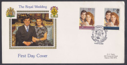 GB Great Britain 1986 Private FDC Royal Wedding, Prince Andrew, Sarah Ferguson, Royal, Royalty, First Day Cover - Lettres & Documents