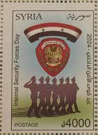 2024007; Syria; 2024; Single Stamp; Internal Security Forces Day Stamp; MNH** - Syrie