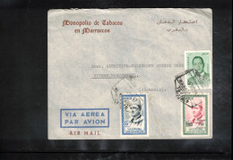 Maroc 1957 Interesting Airmail Letter - Maroc (1956-...)