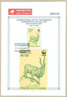 PAKISTAN 2024 MNH BROCHURE WWF W.W.F INTERNATIONAL DAY OF MARKHOR ANIMAL SOUVENIR SHEET - Pakistan