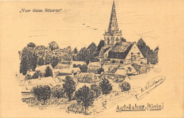 AUTRECHES - CHEVILLECOURT - Avant La Tempête - L'Eglise - Illustrateur - Carte Allemande - Autres & Non Classés