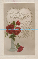 R178830 Greeting Postcard. With Fond Love To My Dear Son On His Birthday. Red Ro - Monde