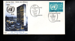 LUXEMBOURG FDC 1975 25 ANS DE L'O N U - ONU